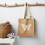 Butterfly Slouch Bag In Jute, thumbnail 3 of 4