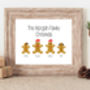 Gingerbread Personalised Family Print, thumbnail 1 of 5