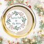 Personalised Christmas Wreath Design Drink Toppers, thumbnail 1 of 4