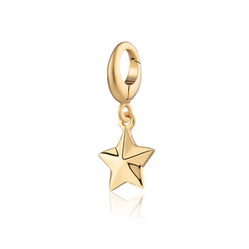 Faceted Star Charm Necklace, Sterling Silver Or Gold Plated, 6 of 10