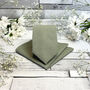 Khaki Cotton Wedding Tie Set, thumbnail 2 of 10