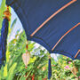 Handmade Balinese Garden Parasol – Coastal Blue, thumbnail 2 of 4