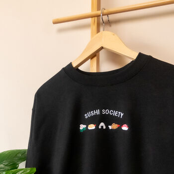 Sushi Society Embroidered Sweatshirt, 5 of 7