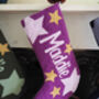 Custom Christmas Stocking With Stars, thumbnail 7 of 7