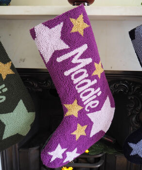 Custom Christmas Stocking With Stars, 7 of 7