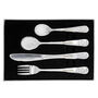 Personalised Teddy Four Piece Embossed Cutlery Set, thumbnail 5 of 5