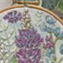 Lupin Hand Embroidery Pattern Design, thumbnail 10 of 12