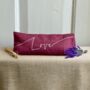Love Embroidered Lavender Eye Pillow, thumbnail 6 of 6