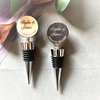 Personalised Engagement Wine Bottle Stopper, 5 of 6