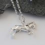 Horse Necklace In Sterling Silver, thumbnail 2 of 10