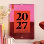 2027 A3 Family Wall Calendar | Bold Block, thumbnail 1 of 3