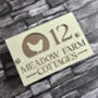 Personalised Chicken/Hen House Number Farm Sign Acrylic, thumbnail 1 of 3