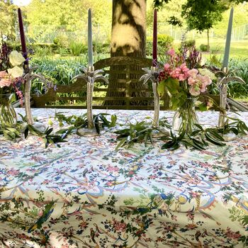 French Toile De Jouy Tablecloth Vallouise, 5 of 6