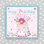 7th Birthday Card Cake Theme Boy/Girl, thumbnail 2 of 2