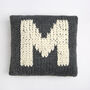 Monogram Cushion Cover Easy Knitting Kit, thumbnail 2 of 5