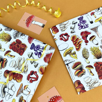 Mushrooms Of Britain Wrapping Paper Set, 4 of 9