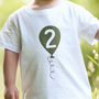 Personalised Birthday Balloon Age T Shirt With Number, thumbnail 2 of 3