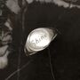 Sterling Silver Round Cushion Signet Ring, thumbnail 4 of 8
