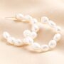 Oversized Freshwater Pearl Hoop Earrings, thumbnail 1 of 4
