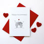 Personalised Thumb Print Anniversary Card, thumbnail 2 of 3