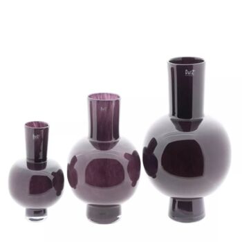 Posy Vase Modest Plum Glass, 4 of 7