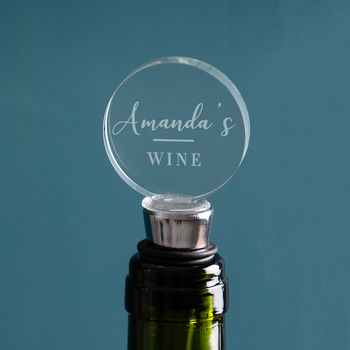 Personalised Wine Bottle Stopper For Her, 2 of 3