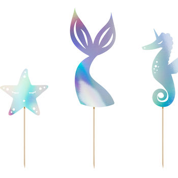 Mermaid Theme Cake Toppers, 3 of 3