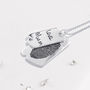 Pet Memorial Ashes Or Hair Double Dog Tag Necklace, thumbnail 1 of 4
