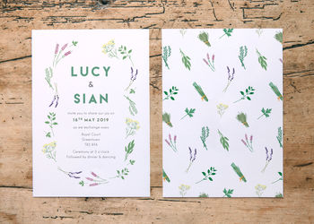 Herb Garden Wedding Stationery Collection, 5 of 11