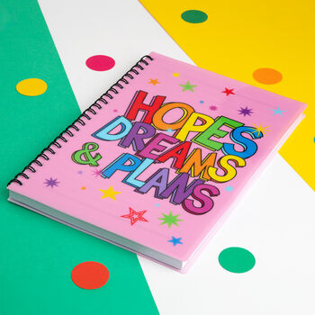 Hopes Dreams And Plans A5 Lined Notebook, 3 of 5
