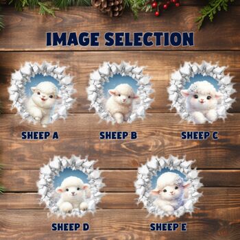 Personalised Christmas Sheep Break Through, 3 of 12