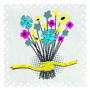 Birthday Bunch Of Flowers Card, thumbnail 2 of 2