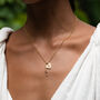 Gold Plated Heart Shaped Padlock And Key Necklace, thumbnail 2 of 7