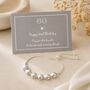 60th Birthday Six Disc Drawstring Bracelet, thumbnail 1 of 7