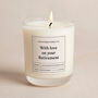 With Love On Your Retirement Gift Essential Oil Candle, thumbnail 1 of 5