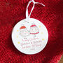 To Grandparents From The Bump Xmas Tree Decoration C, thumbnail 2 of 3
