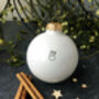 Christmas Bauble With Tiny Snowman, thumbnail 4 of 6