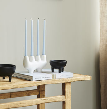 White Wave Four Candle Holder, 2 of 2