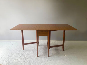 1970’s Mid Century Drop Leaf Dining Table By Schrieber, 8 of 12