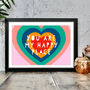 You Are My Happy Place Graphic Typography Print, thumbnail 1 of 3