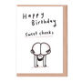 Sweet Cheeks Birthday Card, thumbnail 2 of 2