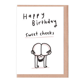 Sweet Cheeks Birthday Card, 2 of 2