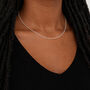 Sterling Silver Medium Belcher Chain Necklace – 16in To 30in, thumbnail 1 of 10