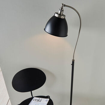 Leios Floor Lamp Black And Silver, 2 of 6