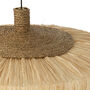 Natural Raffia And Woven Jute Pendant Light, thumbnail 4 of 8