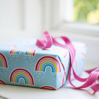 Rainbow Gift Wrapping Paper And Ribbon, 2 of 2