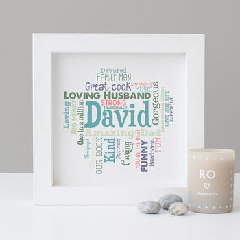 Personalised Husband Word Art Gift, 5 of 7