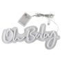White Oh Baby Neon Sign, thumbnail 2 of 3