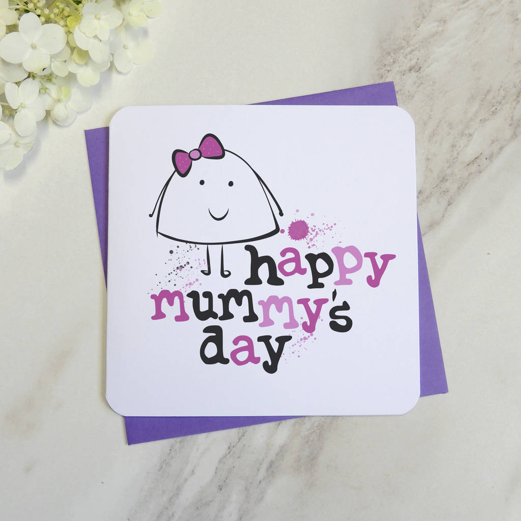 Happy Mummys Day Mothers Day Card By Parsy Card Co 