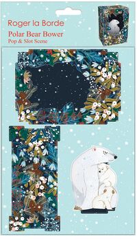 Snowy Polar Bears Pop And Slot Christmas 3D Scene, 2 of 2